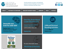 Tablet Screenshot of centerforresilientleadership.com